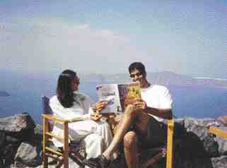 Dr. Maneesh Jain shares his views on implants with his wife while honeymooning in Greece.