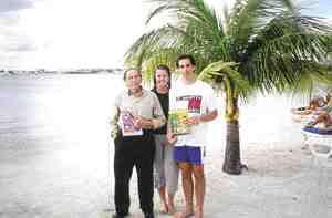 Dr. Bonnie Marek, her husband Dr. Andrew Tortorella and his father, Dr. Fred Tortorella vacationed on St. Maarten in the Carribbean.