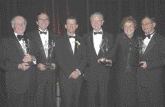 (l-r) Dr. David Peters, George Rhodes, Dr. Douglas Smith, Dr. Ralph Crawford, Olga Crawford & Doug Patrick.