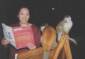 Dr. Dorothy Wong from Edmonton, AB and friends at Manuel Antonio, Costa Rica.