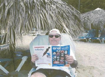 Dr. Waguih Azer relaxes with Oral Health in Puerto Plata, Dominican Republic.