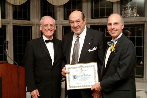 Dr. Norman Levine was inducted as Honourary Life Member