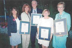 Cheryl Appleby Jackson, U of T Faculty of Dentistry; Donna Maclean, SciCan; Jim Blair, Scotiabank; Melissa Summerfield, DPM; and Dr. Christena Chruszez.