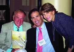 L to R Dr. Randy Lang, Dr. Jordan Soll and Sandi Soll