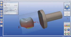 Figure 12--Milling Preview window illustrating position of the design within a polychromatic block
