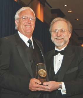 Honouree Cy Elborne and Dean Mock