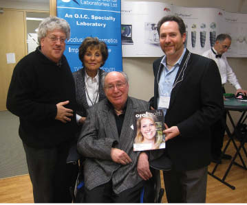 Photographed are (l to r) Dr. Stephen Abrams, Susan Klausz, Robert Klausz, RDT, and Ronald Klausz, RDT.
