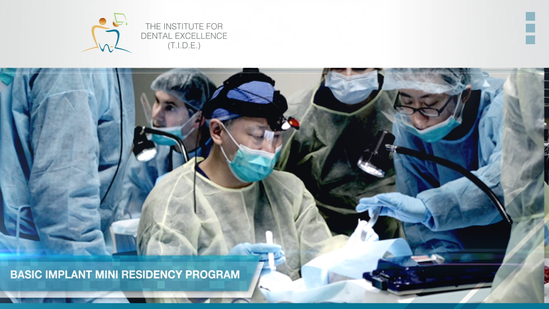 T.I.D.E Basic Implant Mini Residency