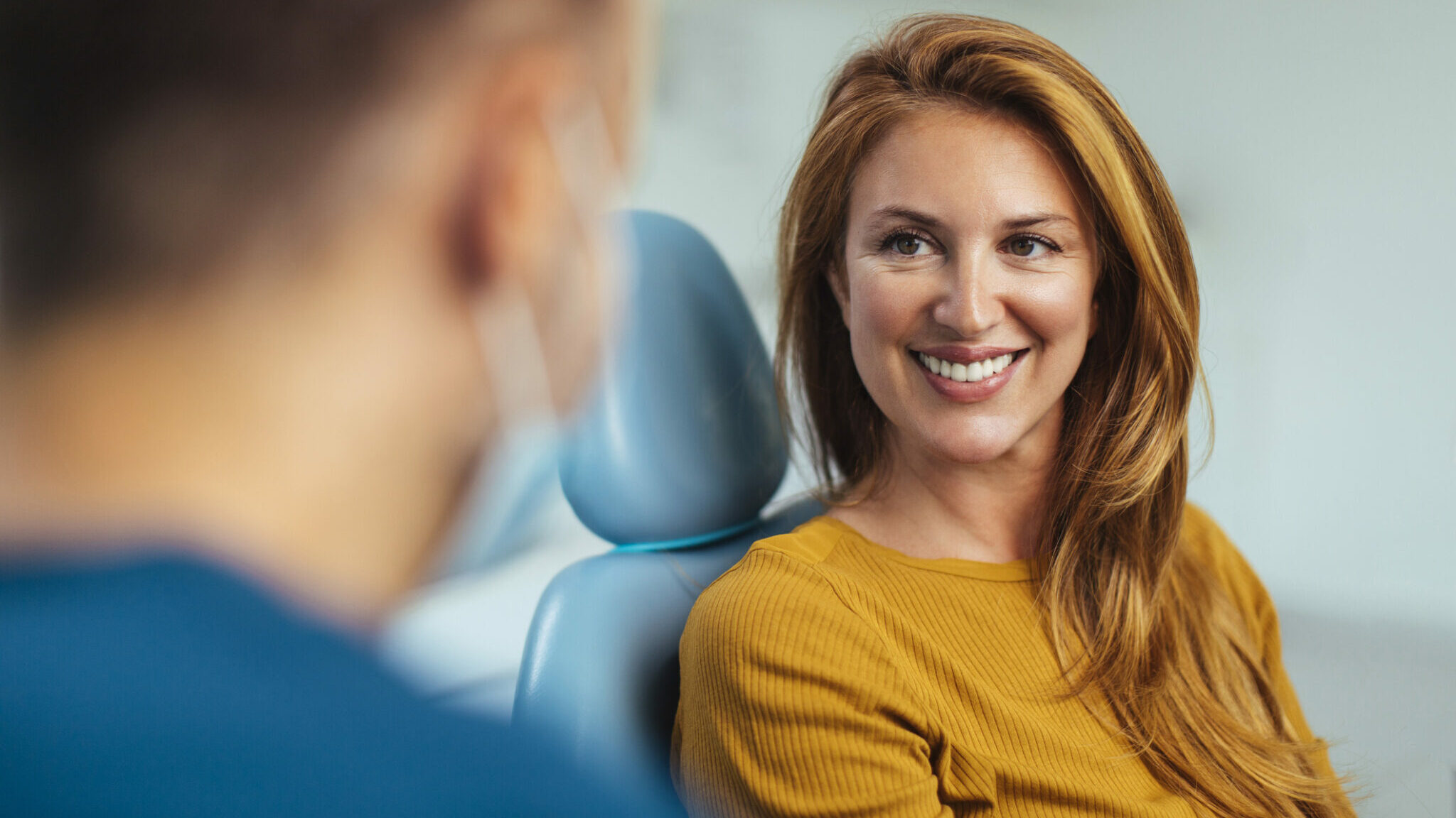 All smiles after a good checkup alternate text for this image