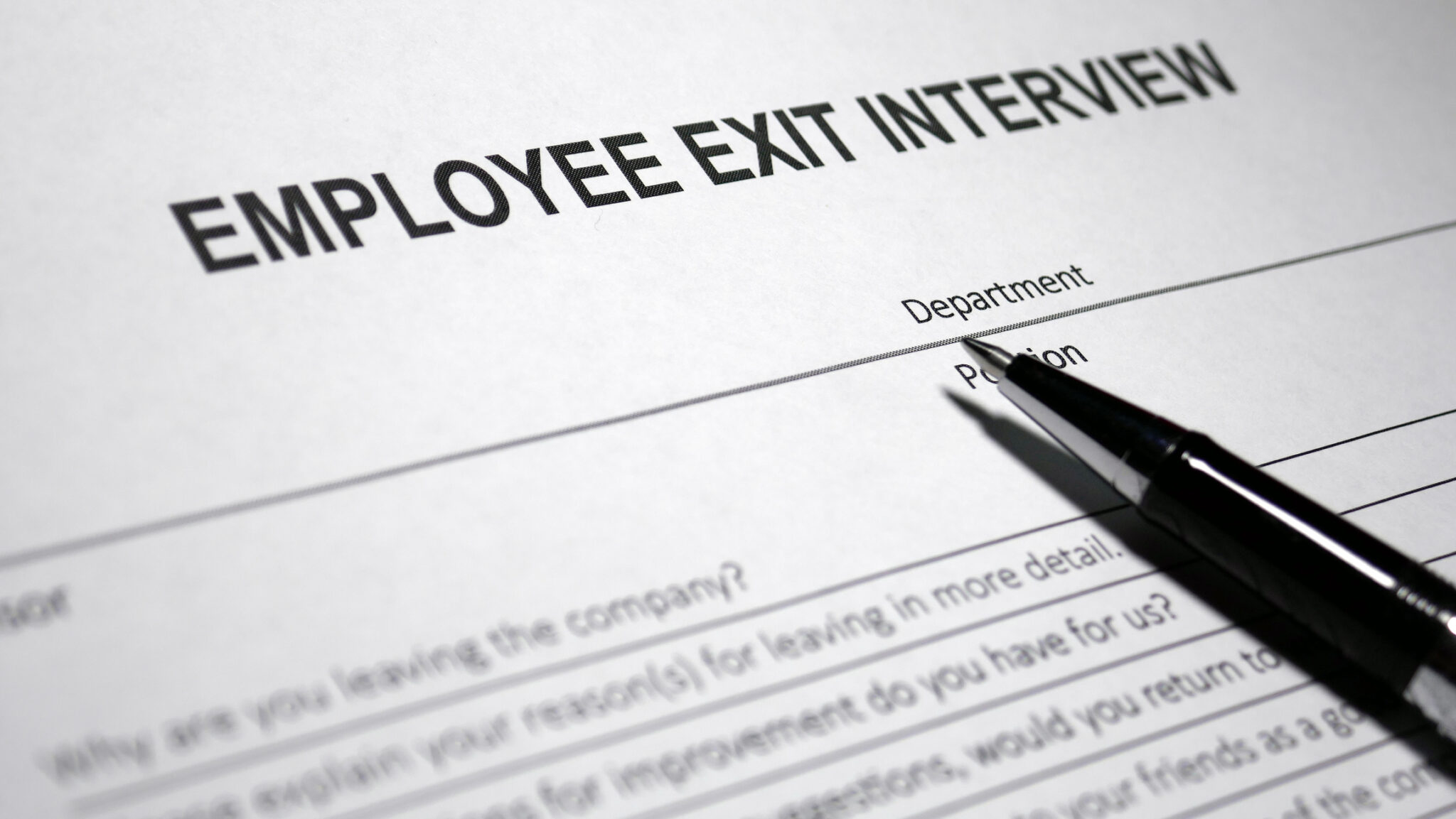 Employee Exit Interview alternate text for this image