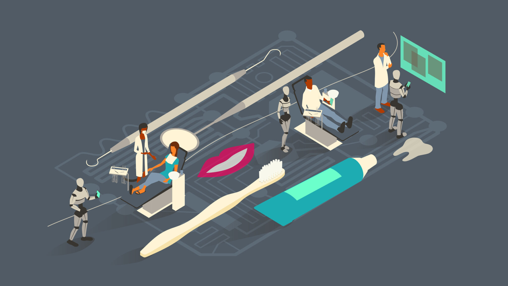 Dentistry AI Illustration alternate text for this image
