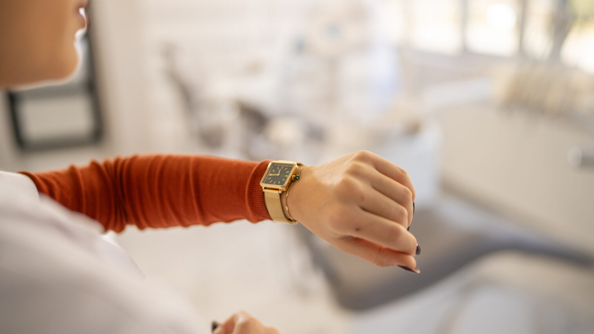 Waiting for the patient alternate text for this image